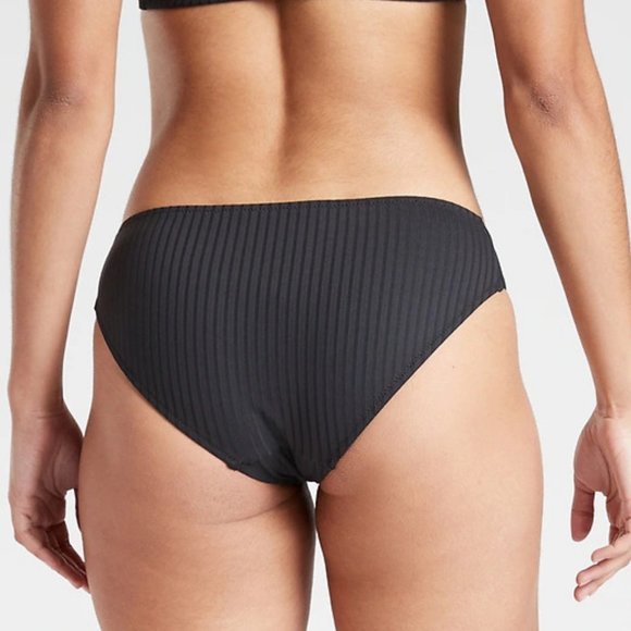 Athleta Rib Medium Bikini Bottom size XL Black - Picture 3 of 3